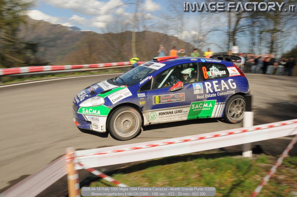 2008-04-19 Rally 1000 Miglia 1504 Fontana-Casazza - Abarth Grande Punto S2000